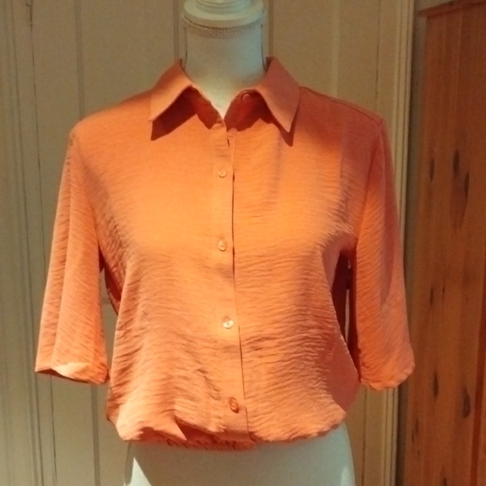 Worthington Button Front Blouse